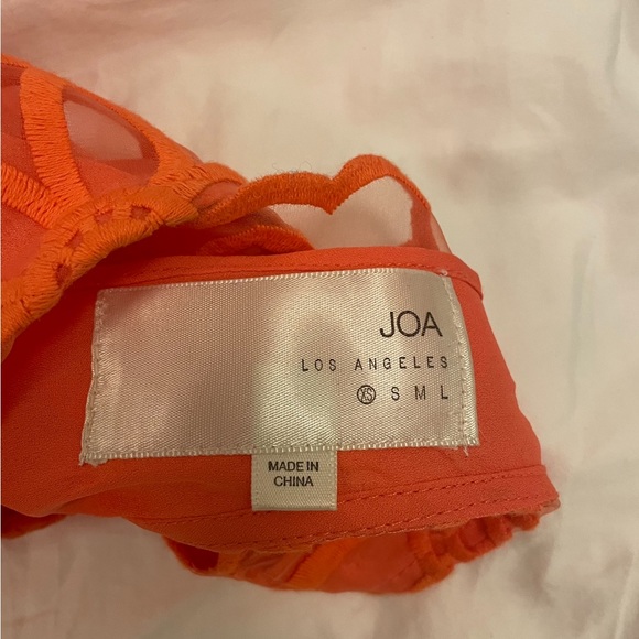 J.O.A Orange Eyelet Dress - Picture 4 of 4